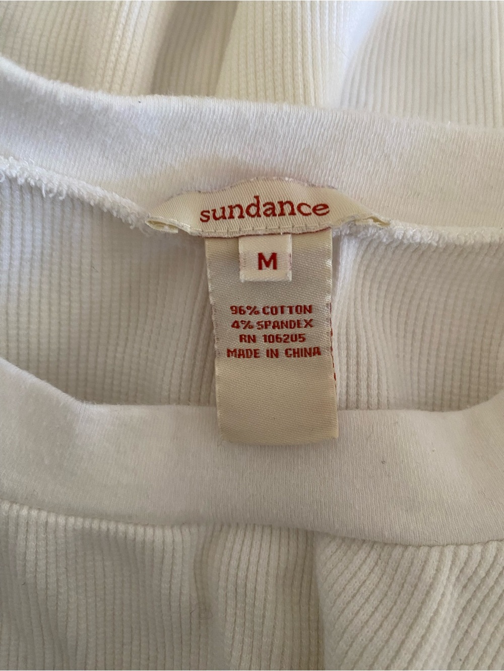 Sundance White Thermal Long Sleeve Shirt - Picture 2 of 5